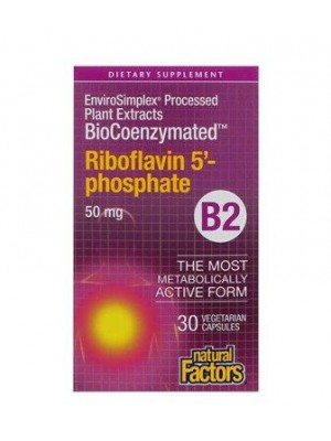 Vitamin B2 50 mg. 30 capsules